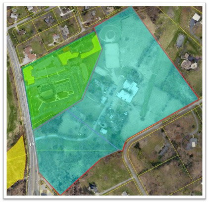 spencerville church property map including new horse farm property